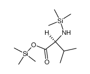 N-(Trimethylsilyl)-L-valine (trimethylsilyl) ester structure