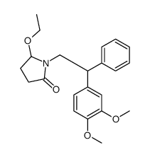 1-[2-(3,4-dimethoxyphenyl)-2-phenylethyl]-5-ethoxypyrrolidin-2-one Structure