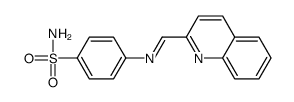 4-(quinolin-2-ylmethylideneamino)benzenesulfonamide结构式