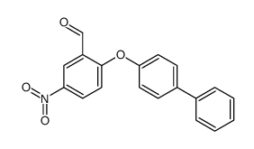 5-nitro-2-(4-phenylphenoxy)benzaldehyde结构式