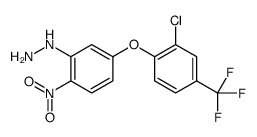 [5-[2-chloro-4-(trifluoromethyl)phenoxy]-2-nitrophenyl]hydrazine Structure