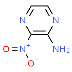 Pyrazinamine, 3-nitro- (9CI) structure