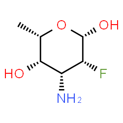 beta-L-Talopyranose, 3-amino-2,3,6-trideoxy-2-fluoro- (9CI)结构式