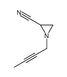 2-Aziridinecarbonitrile,1-(2-butynyl)-(9CI) Structure