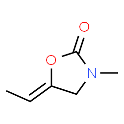 2-Oxazolidinone,5-ethylidene-3-methyl-(9CI) structure