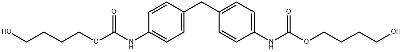 4,4′-亚甲基双(苯基氨基甲酸)双(4-羟基丁基)酯结构式