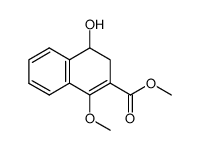 methyl 4-hydroxy-1-methoxy-3,4-dihydronaphthalene-2-carboxylate Structure