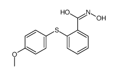 N-hydroxy-2-(4-methoxyphenyl)sulfanylbenzamide结构式