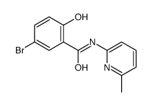 5-bromo-2-hydroxy-N-(6-methylpyridin-2-yl)benzamide Structure