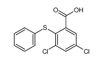 3,5-dichloro-2-(phenylthio)benzoic acid结构式