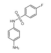 N-(4-氨基苯基)-4-氟苯磺酰胺结构式