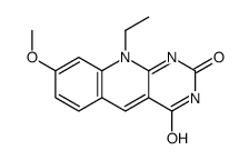 10-ethyl-8-methoxypyrimido[4,5-b]quinoline-2,4-dione结构式