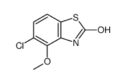 2(3H)-Benzothiazolone,5-chloro-4-methoxy-(9CI) Structure