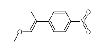 (E)-2-(4-nitrophenyl)-1-methoxypropene结构式