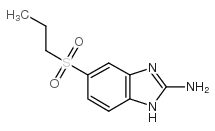 2-Amino-5-propylsulphonylbenzimidazole structure