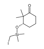 (S)-3-(((iodomethyl)dimethylsilyl)oxy)-2,2-dimethylcyclohexan-1-one Structure