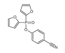 4-Cyanophenyl di-2-furanylphosphinate结构式