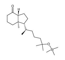 [1R-[1α(R*),3aβ,7aα]]-octahydro-1-[5-[(trimethylsilyl)oxy]-1,5-dimethylhexyl]-7a-methyl-4H-inden-4-one结构式