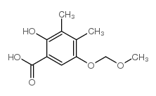 Benzoic acid, 2-hydroxy-5-(methoxymethoxy)-3,4-dimethyl- (9CI) structure