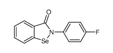 1,2-Benzisoselenazol-3(2H)-one, 2-(4-fluorophenyl)-结构式