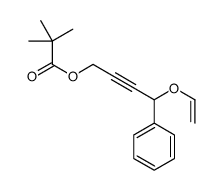 (4-ethenoxy-4-phenylbut-2-ynyl) 2,2-dimethylpropanoate Structure