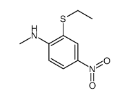 2-ethylsulfanyl-N-methyl-4-nitroaniline结构式