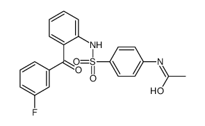 N-[4-[[2-(3-fluorobenzoyl)phenyl]sulfamoyl]phenyl]acetamide结构式