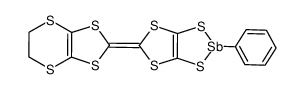 [Sb(C6H5)(EDT-TTFS2)]结构式
