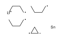lithium,tributyl(cyclopropyl)stannane结构式