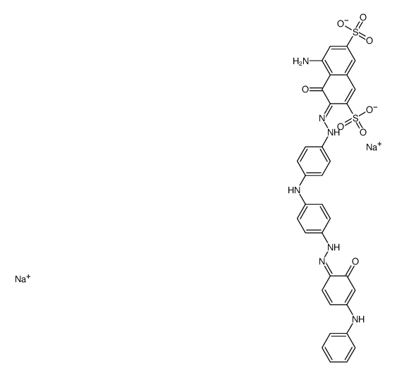 5-amino-3-[[4-[[4-[[4-anilino-2-hydroxyphenyl]azo]phenyl]amino]phenyl]azo]-4-hydroxynaphthalene-2,7-disulphonic acid, sodium salt结构式