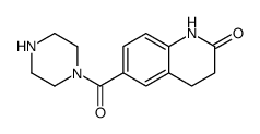 6-(piperazine-1-carbonyl)-3,4-dihydro-1H-quinolin-2-one结构式
