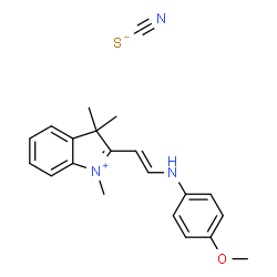 2-[2-[(4-methoxyphenyl)amino]vinyl]-1,3,3-trimethyl-3H-indolium thiocyanate picture