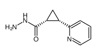 Cyclopropanecarboxylic acid, 2-(2-pyridinyl)-, hydrazide, (1R,2S)-rel Structure