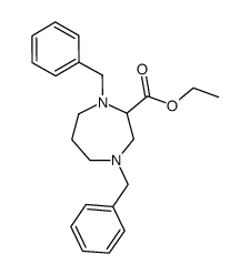 ethyl 1,4-dibenzyl-1,4-diazepane-2-carboxylate结构式