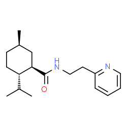 N-(2-(pyridin-2-yl)ethyl)-3-para-menthane carboxamide结构式