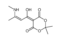 2,2-dimethyl-5-[(Z)-3-methylamino-2-butenoyl]-1,3-dioxane-4,6-dione结构式