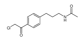 Acetamide, N-[3-[4-(2-chloroacetyl)phenyl]propyl]结构式