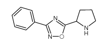 3-苯基-5-吡咯烷-2-[1,2,4]噁二唑结构式