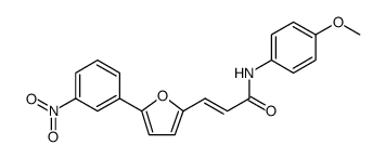 2-Propenamide, N-(4-methoxyphenyl)-3-[5-(3-nitrophenyl)-2-furanyl]-, (2E) Structure