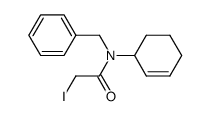 N-benzyl-N-(cyclohex-2-enyl)-2-iodoacetamide结构式