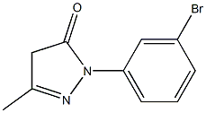 1-(3-bromophenyl)-3-methyl-1H-pyrazol-5(4H)-one Structure