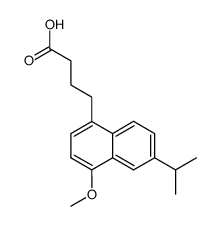 4-(6-isopropyl-4-methoxy-[1]naphthyl)-butyric acid结构式