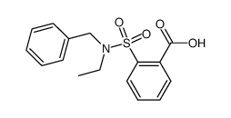 2-(ethyl-benzyl-sulfamoyl)-benzoic acid结构式