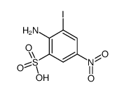 2-amino-3-iodo-5-nitro-benzenesulfonic acid Structure