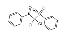 2-benzenesulfonyl-2,2-dichloro-1-phenyl-ethanone Structure