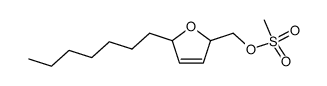 (5-heptyl-2,5-dihydrofuran-2-yl)methyl methanesulfonate Structure