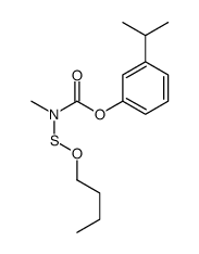 (3-propan-2-ylphenyl) N-butoxysulfanyl-N-methylcarbamate结构式