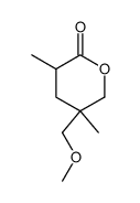 5-methoxymethyl-3,5-dimethyl-tetrahydro-pyran-2-one Structure