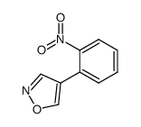 4-(2-nitrophenyl)isoxazole结构式