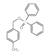 Phosphinic acid, diphenyl-,(4-methylphenyl)methyl ester (9CI)结构式